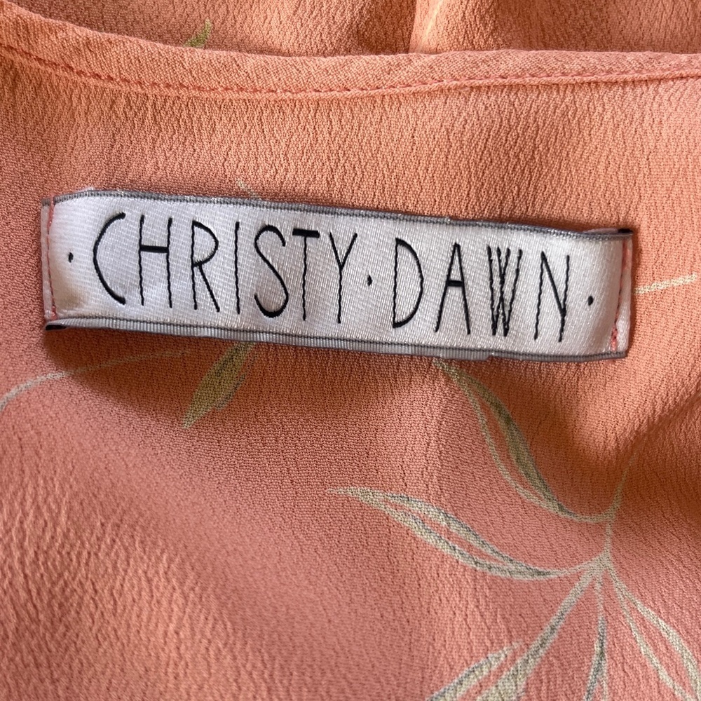 Christy Dawn Coral Floral Dress. Size Small (?) - Picture 5 of 8